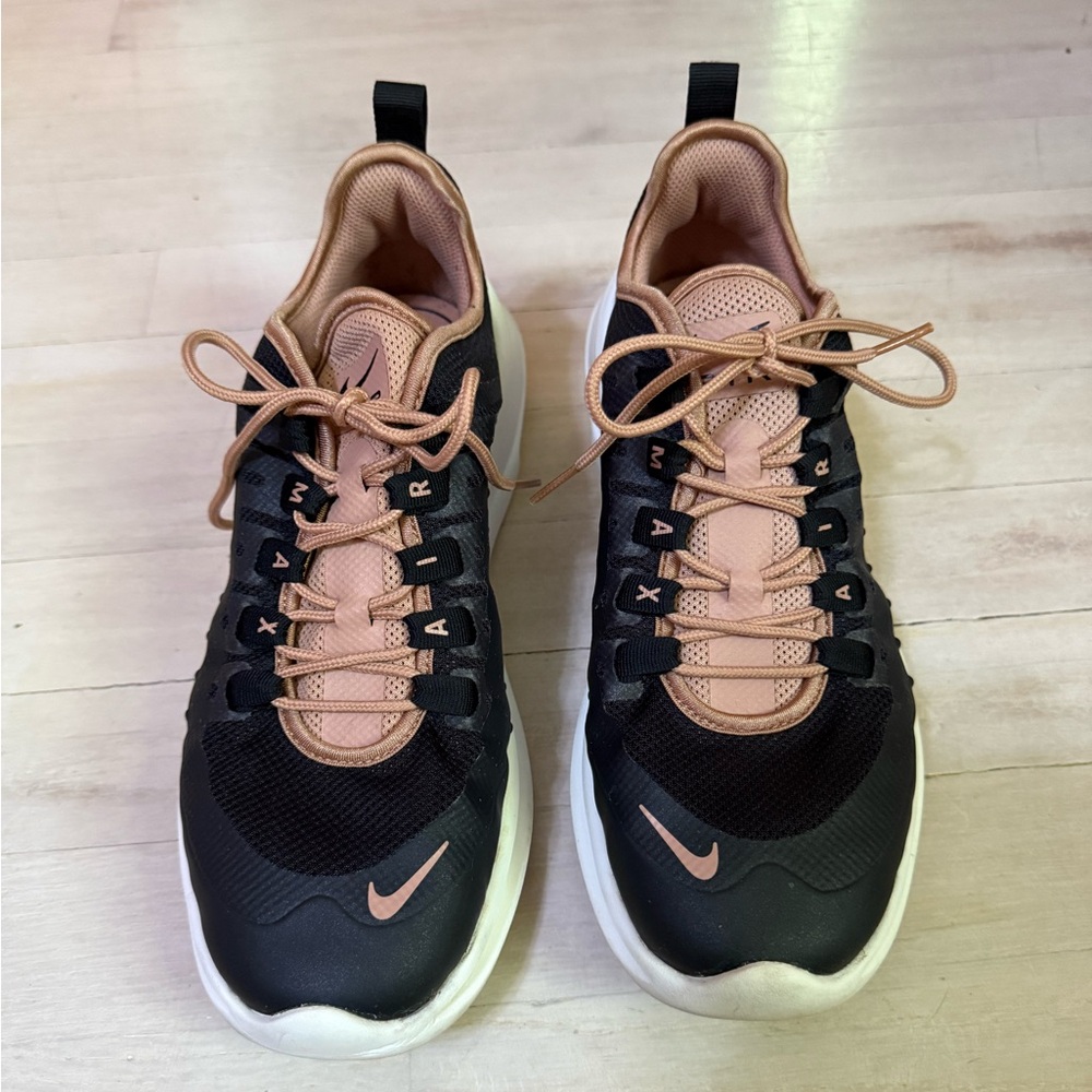 Nike Black and Pink Air Max Sneakers